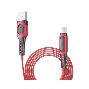 DC01 Süper Hızlı Micro USB Kablo 1M 2.4A - Kırmızı