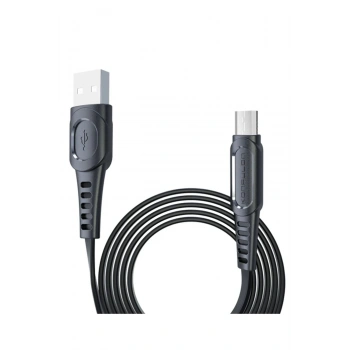 DC01 Süper Hızlı Micro USB Kablo 1M 2.4A - Siyah