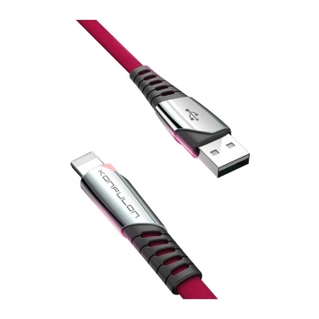 DC17 Lightning Kablo iphone Uyumlu 1M 2.4A - Kırmızı