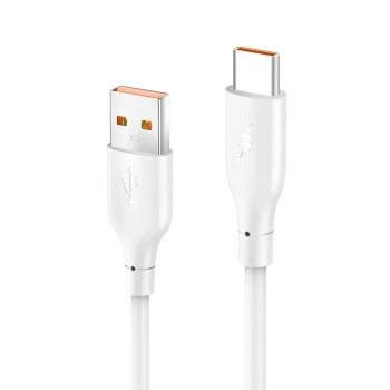 DC65 USB to Type-C 1M 3.0A Hızlı Şarj Kablo - Beyaz