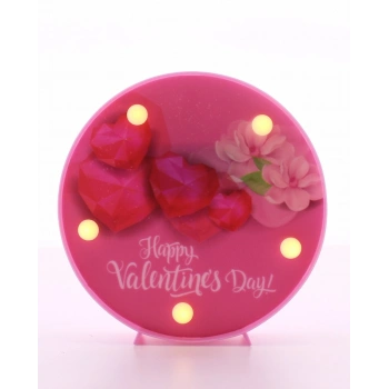 Dekoratif  3D Led Lamba Valentines Day Led Lamba