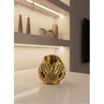 Dekoratif Gold Hoodie Kalemlik 10x10 Cm