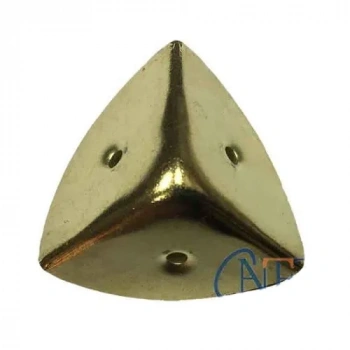 Dekoratif, Kutu, Sandık Köşesi - 45x28 mm, Büyük, Sarı, 100 Adet