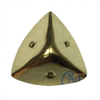 Dekoratif, Kutu, Sandık Köşesi - 45x28 mm, Büyük, Sarı, 100 Adet