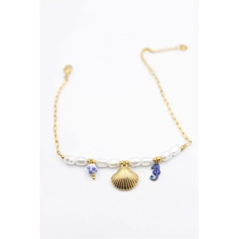 Deniz Kabuğu Halhal - Altın