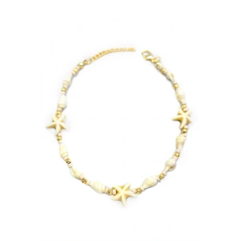 Deniz Kabuğu Halhal - Beyaz