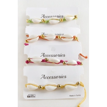 Deniz Kabuğu Makrome İp Bileklik