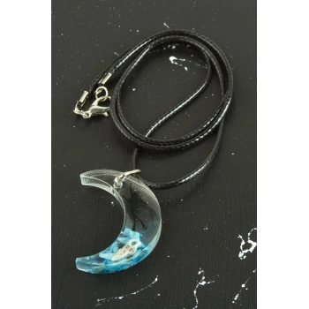 Deniz Kızı Hilal Epoksi Kolye
