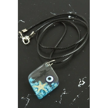 Deniz Yıldızı Beşgen Epoksi Kolye