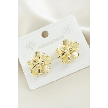 Deniz Yıldızı Çiçek Metal Küpe