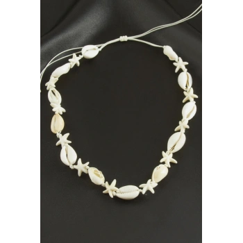 Deniz Yıldızı İstiridye Makrome Kolye