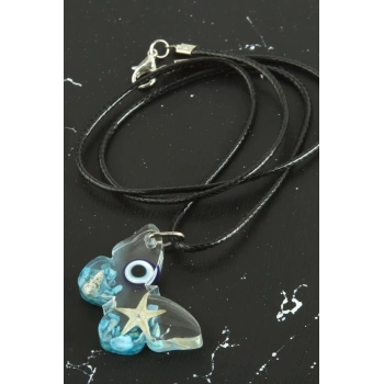 Deniz Yıldızı Kelebek Epoksi Kolye