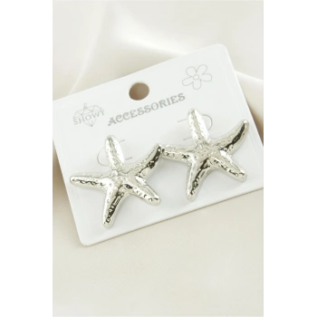 Deniz Yıldızı Metal Küpe