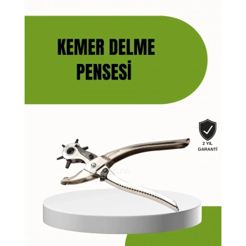 Deride Kemer Çanta Ayakkabı Delme Pensesi 6 Uçlu Döner Başlıklı Tamir Aleti