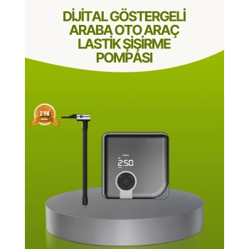 Dijital Ekranlı Taşınabilir Akıllı Araç Hava Kompresörü