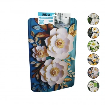 DİKDÖRTGEN - DESENLİ   38X85CM   SU EMİCİ - SİHİRLİ  BANYO PASPASI  ELASTİK (4887)