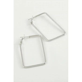 Dikdörtgen Halka Küpe 7 cm