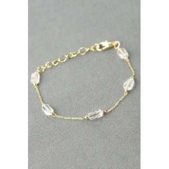 Dikdörtgen Kristal Taşlı Bileklik