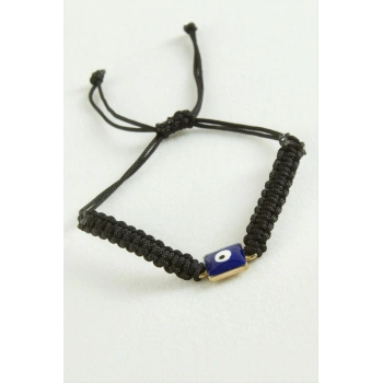 Dikdörtgen Nazar Makrome İp Bileklik