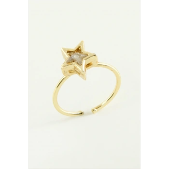 Dikdörtgen Taşlı Yüzük