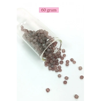 Dökme Cam Kum Boncuk Büyük Boy (6/0) 4 mm - 60 Gram - Şeffaf Gri - BNC141