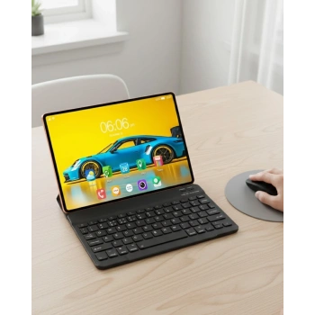 Dokunmatik Android Tablet Klavyeli Kalemli Kılıflı Set
