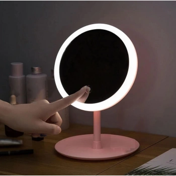 Dokunmatik LED Işıklı Makyaj Aynası Masa Üstü USB Şarjlı Makyaj Aynası