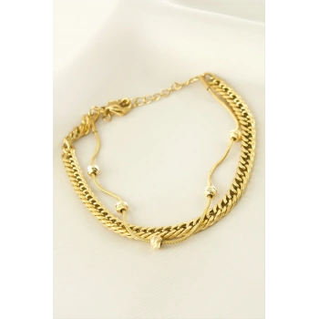 Dorika Düz Zincir Çelik Bileklik