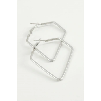 Dörtgen Halka Küpe 4,5 cm