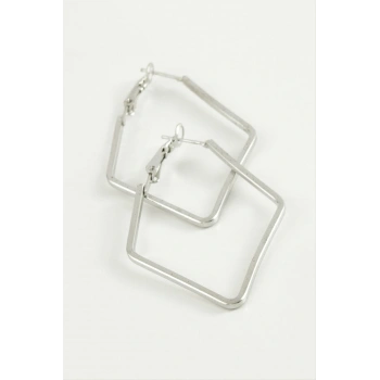 Dörtgen Halka Küpe 5 cm