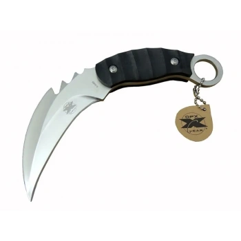 DPX Gear Kargo X 0485 Tırtıklı Karambit Outdoor Bıçak 20 cm - Kılıflı