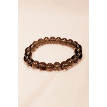 Dumanlı Kuvars Doğal Taş Bileklik Kutulu