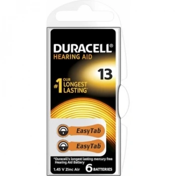 DURACELL 13 İŞİTME CİHAZI KULAK PİLİ 6 PARÇA  KUTU (4887)
