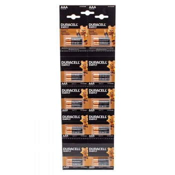 Duracell 1.5V İnce AAA 20li Alkalin Pil LR03/MN20