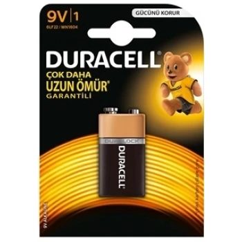 DURACELL 9V PİL TEKLİ (4887)