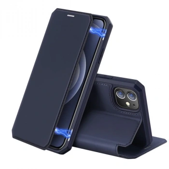 Dux Ducis İphone 12 Mini Kılıf Mıkantıslı Kapaklı Flip Cover Kılıf Skin X Series Flip Case