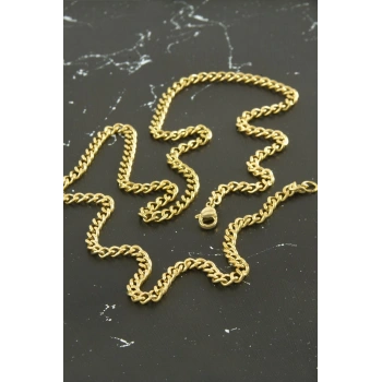 Düz Zincir Çelik Kolye 55 cm