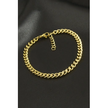 Düz Zincir Lüks Çelik Bileklik