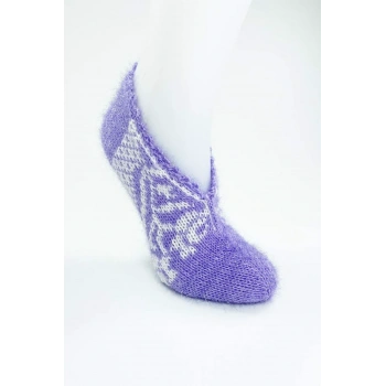 El Örgüsü Kışlık Şık Kadın Yün Patik D2