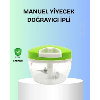 El Tipi Yiyecek Kıyıcı Üç Bıçaklı Pratik Doğrayıcı
