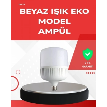 Elektrik Kesintileri İçin Şarjlı Led Ampul 30w E27 Beyaz Işık