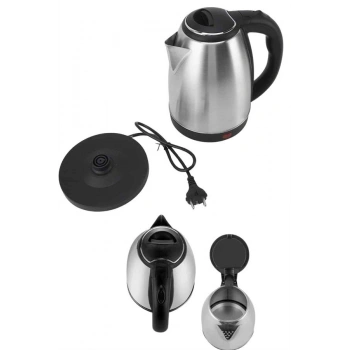 Elektrikli Paslanmaz Çelik Su Isıtcı Çelik Kettle 1.8 Lt. Uzun Ömürlü