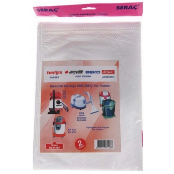 Elektrikli Süpürge Toz Torbası Fantom 3lü -68789