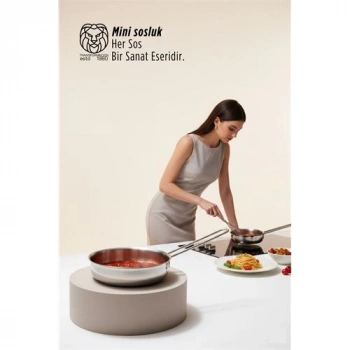 Elena Serisi Professional Paslanmaz Çelik 13 cm Mini Sos ve Porsiyon Tavası 722875