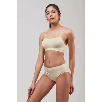 Elite Life Kadın İnce Askılı Dikişsiz Ten Büstiyer 851