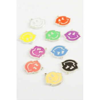 Emoji Tek Kulp Mineli Bileklik ve Kolye Ucu Aparatı 1 Adet