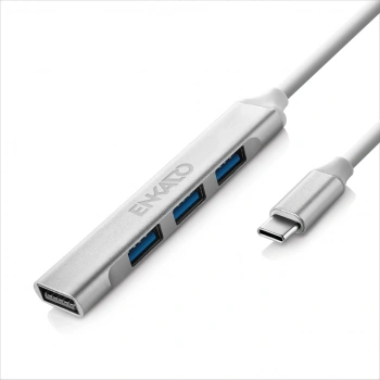 Enkado Ekd-tp50 Type-c To 3xusb 2.0 1xusb 3.0 Metal Usb Hub(1923)