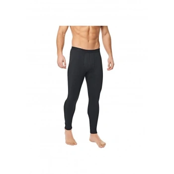 Erkek İçi Pamuklu Termal Pijama Tayt İçlik Siyah