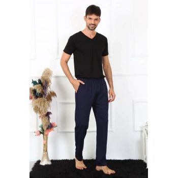Erkek Pamuk Lacivert Tek Alt Pijama