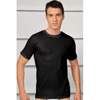 Erkek Pamuklu Kısa Kol Dar Yaka Klasik Fanila T-shirt
